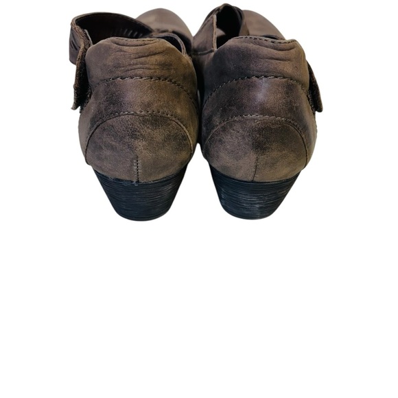 Rockport Women’s Janet Cross Strap Mary Jane 
Leather Comfort Wedge Brown 9.5N - Picture 3 of 7